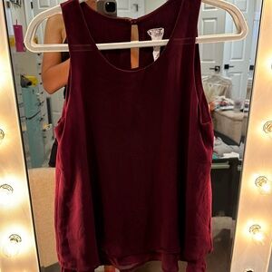 Burgundy Tank Top